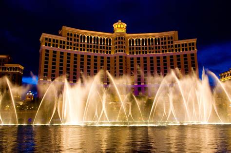 Bellagio Hotel and Casino Water Show Las Vegas NevadaUSA April 20 2013